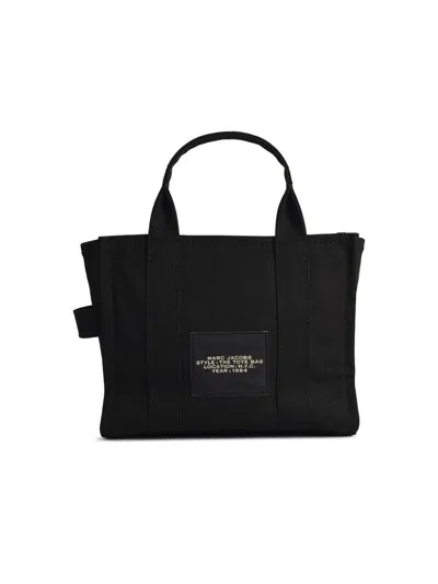 Marc Jacobs Black Fabric The Tote Mini Bag In Black