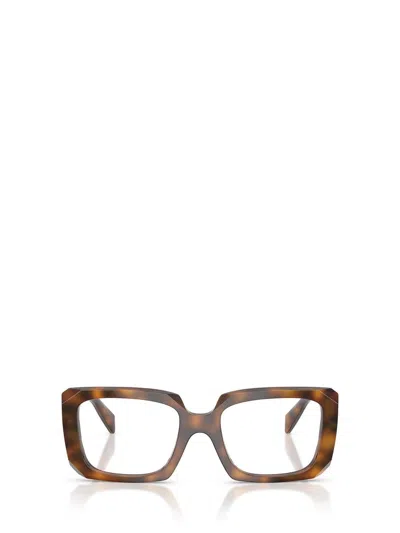 Prada Square-frame Tortoiseshell Glasses In Multi