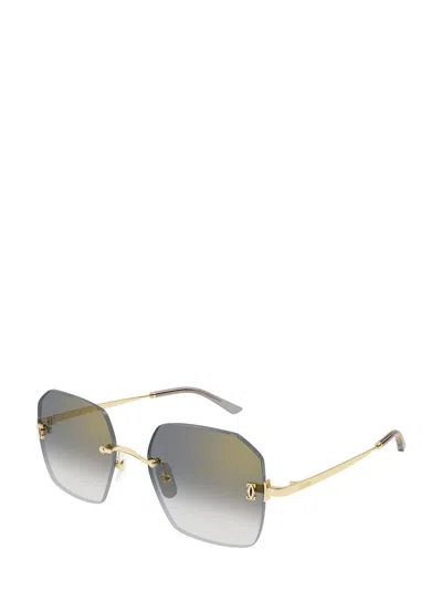 Cartier Ct0591s C De Sunglasses In Gold