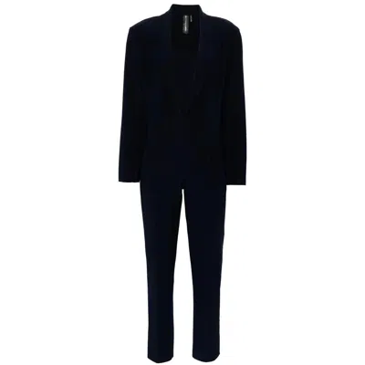 Norma Kamali Jumpsuits Blue In Black