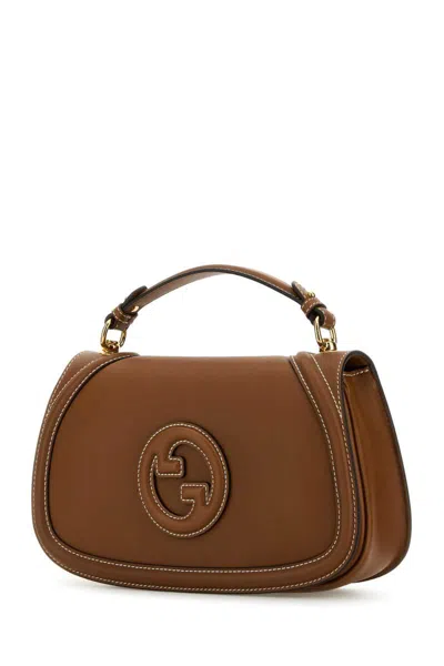 Gucci Brown Blondie Medium Crossbody Bag In Brown