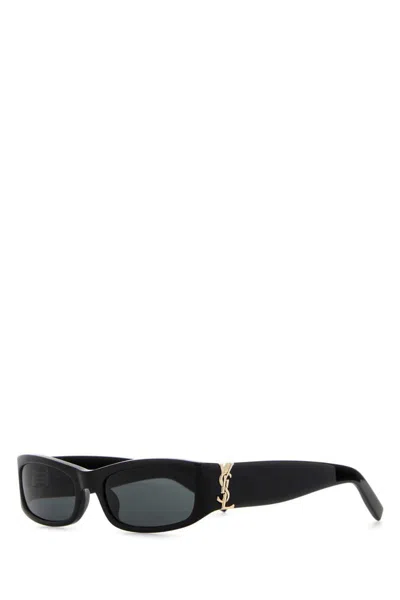 Saint Laurent Black Acetate Sl M152 Sunglasses In Black