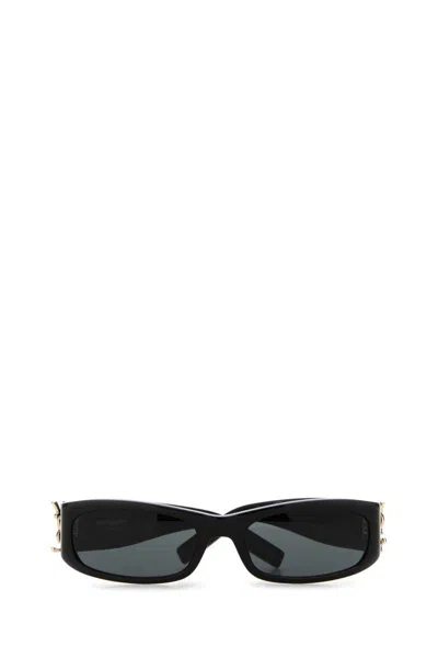 Saint Laurent Black Acetate Sl M152 Sunglasses In Black
