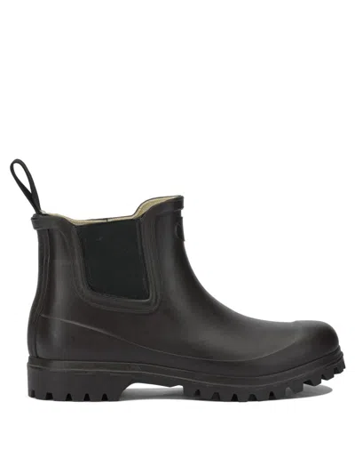 Superga Rubber Chelsea Boots In Black