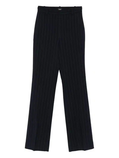 Pinko Wide Leg High Waist Trousers In Black