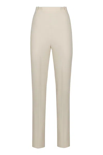 Pinko Skinny High-waisted Trousers In Neutral