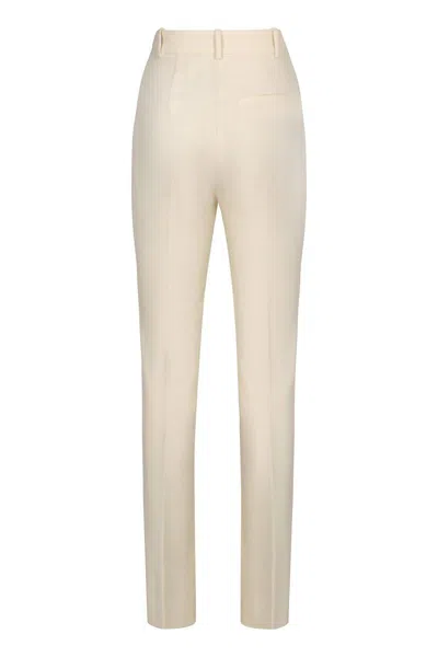 Pinko Skinny High-waisted Trousers In Neutral