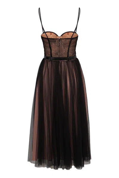 Elisabetta Franchi Dresses Blacks And Greys In Black