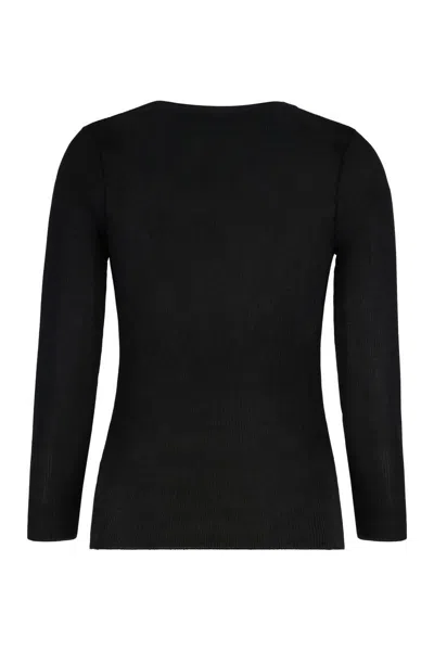 Isabel Marant Étoile Long Sleeve Top Featuring Button Detail In Black