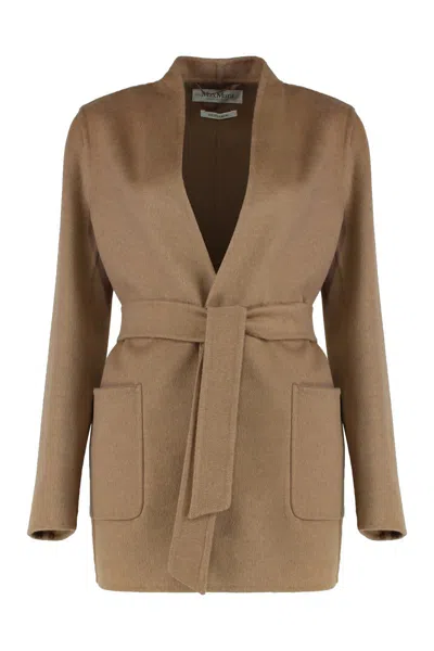 Max Mara Classy Coat Style Jacket In Brown