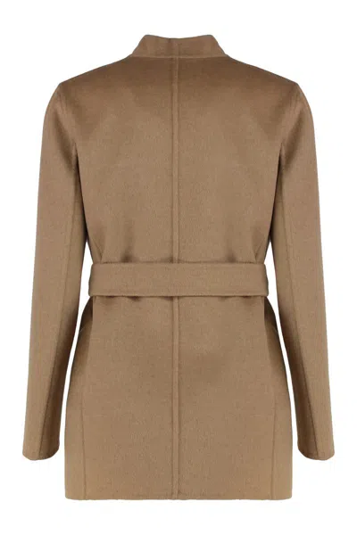 Max Mara Classy Coat Style Jacket In Brown