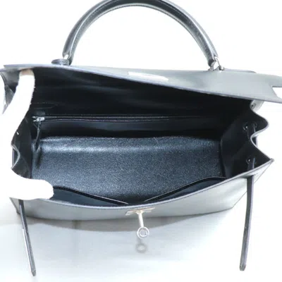 Pre-owned Hermes Black Box Calf Leather Shoulder Bag ()