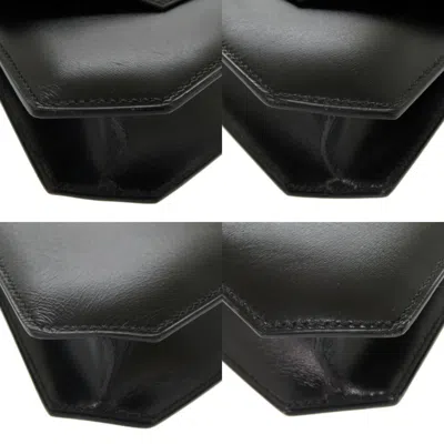 Pre-owned Hermes Black Box Calf Leather Shoulder Bag ()