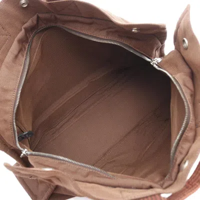 Pre-owned Hermes Brown Nylon Canvas Tote Bag ()
