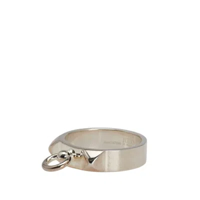 Pre-owned Hermes Collier De Chien Silver Silver 925 Band Ring ()