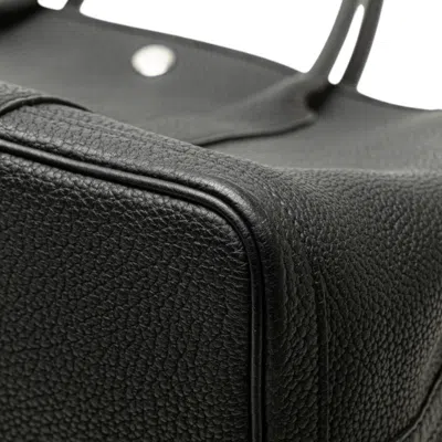 Pre-owned Hermes Garden Black Negonda Leather Tote Bag ()
