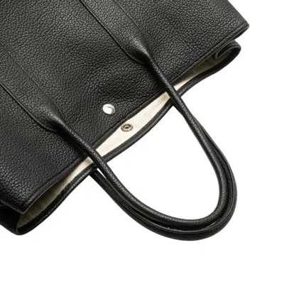 Pre-owned Hermes Garden Black Negonda Leather Tote Bag ()