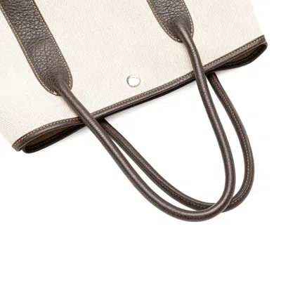 Pre-owned Hermes Garden Marron Toile H Negonda Leather Tote Bag () In Brown