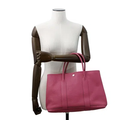Pre-owned Hermes Garden Tosca Negonda Leather Tote Bag ()