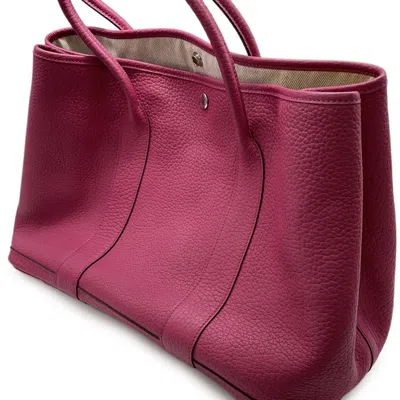 Pre-owned Hermes Garden Tosca Negonda Leather Tote Bag ()