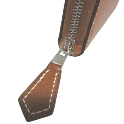 Pre-owned Hermes Gold Silk Coin Purse/coin Case ()