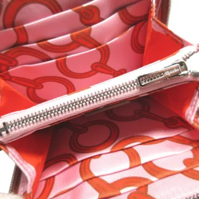 Pre-owned Hermes Gold Silk Coin Purse/coin Case ()