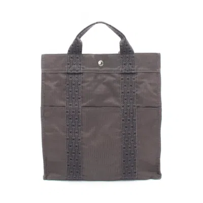 Pre-owned Hermes Gray Canvas Backpack ()