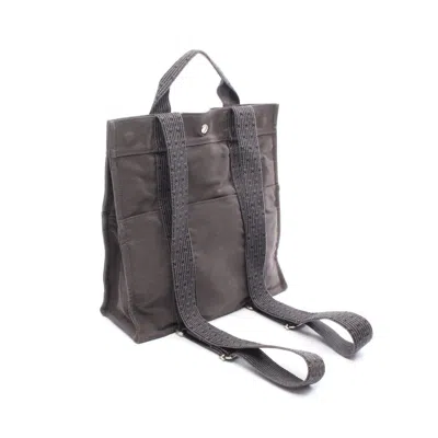 Pre-owned Hermes Gray Canvas Backpack ()