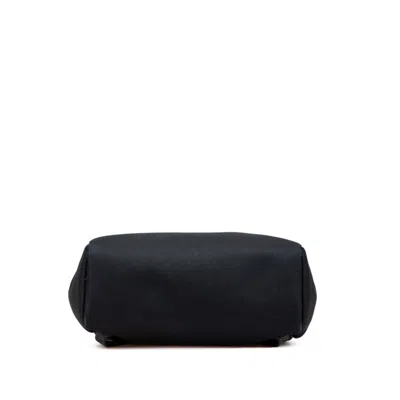 Pre-owned Hermes Her Bag Black Toile Officier Leather Handbag ()