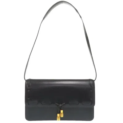 Pre-owned Hermes Navy Box Calf Leather Shoulder Bag () In Blue