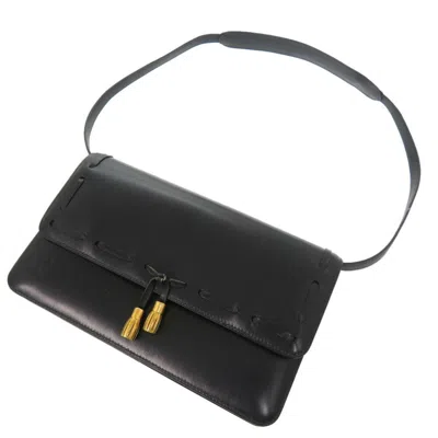 Pre-owned Hermes Navy Box Calf Leather Shoulder Bag () In Blue