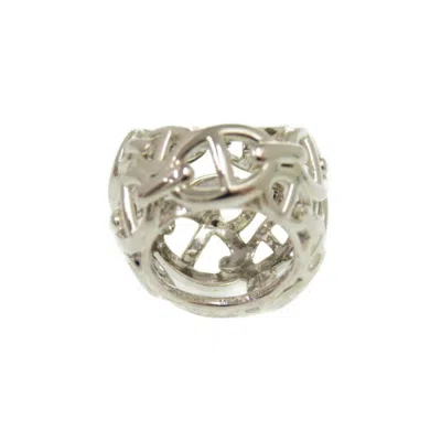 Pre-owned Hermes Silver Silver 925 Band Ring ()