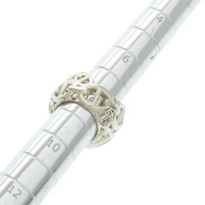 Pre-owned Hermes Silver Silver 925 Band Ring ()