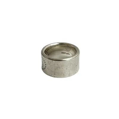 Pre-owned Hermes Silver Silver 925 Band Ring ()