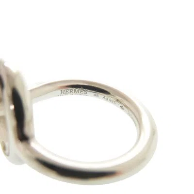 Pre-owned Hermes Silver Silver 925 Band Ring ()