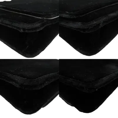 Pre-owned Jimmy Choo Black Leather Chain/shoulder Wallet ()