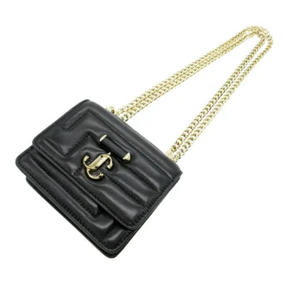 Pre-owned Jimmy Choo Black Leather Shoulder Bag ()