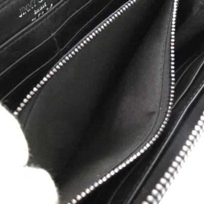 Pre-owned Jimmy Choo Gray Leather Long Wallet (bi-fold) ()
