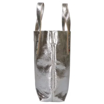 Pre-owned Jimmy Choo Silver Leather Tote Bag ()