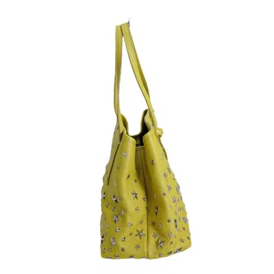 Pre-owned Jimmy Choo Yellow Leather Handbag Tote Bag ()