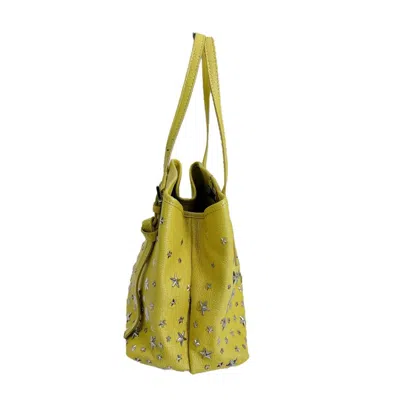 Pre-owned Jimmy Choo Yellow Leather Handbag Tote Bag ()