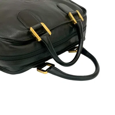 Pre-owned Loewe Black Leather Boston Bag Handbag ()