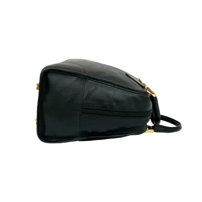Pre-owned Loewe Black Leather Boston Bag Handbag ()