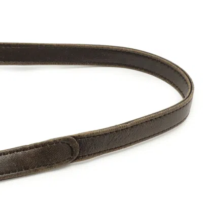 Pre-owned Loewe Bronze Khaki Metallic Leather Pochette Shoulder Bag ()