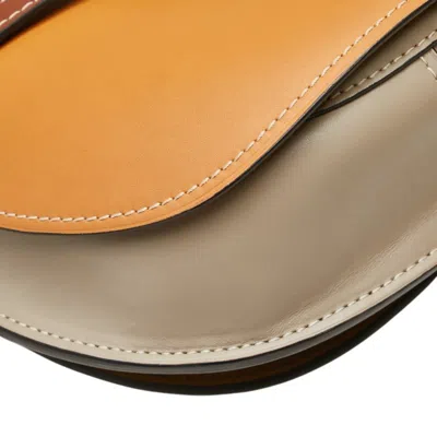 Pre-owned Loewe Brown Grayish Leather Shoulder Bag ()