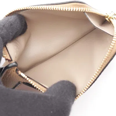 Pre-owned Loewe Brown Leather Coin Purse/coin Case ()