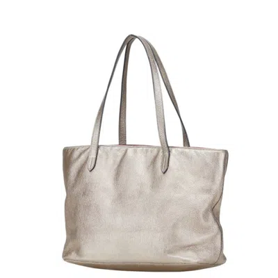 Pre-owned Loewe Champagne Gold Leather Handbag Tote Bag ()