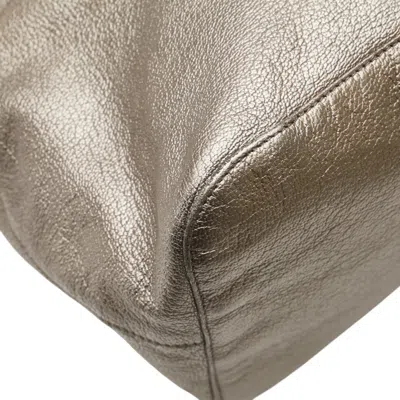 Pre-owned Loewe Champagne Gold Leather Handbag Tote Bag ()