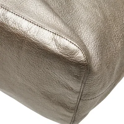 Pre-owned Loewe Champagne Gold Leather Handbag Tote Bag ()