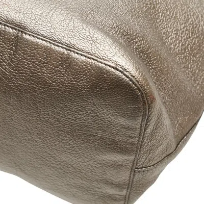 Pre-owned Loewe Champagne Gold Leather Handbag Tote Bag ()